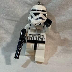 LEGO Stormtrooper Minifigure Keychain with Black and White